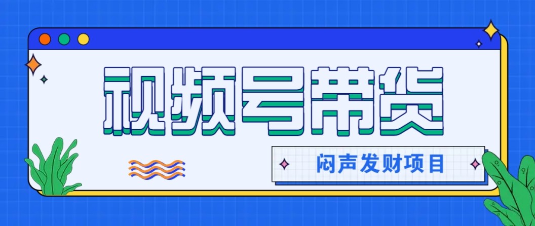 微信视频号带货项目，轻松日赚赚2000+，这个挣钱入口很多伙伴都在闷声发财-千帆创业