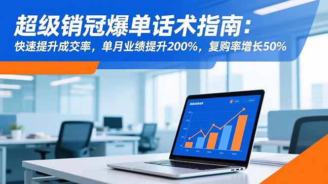 超级销冠爆单话术指南：快速提升成交率，单月业绩提升200%，复购率增长50%-千帆创业