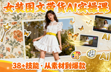 女装图文带货的AI实操课-千帆创业